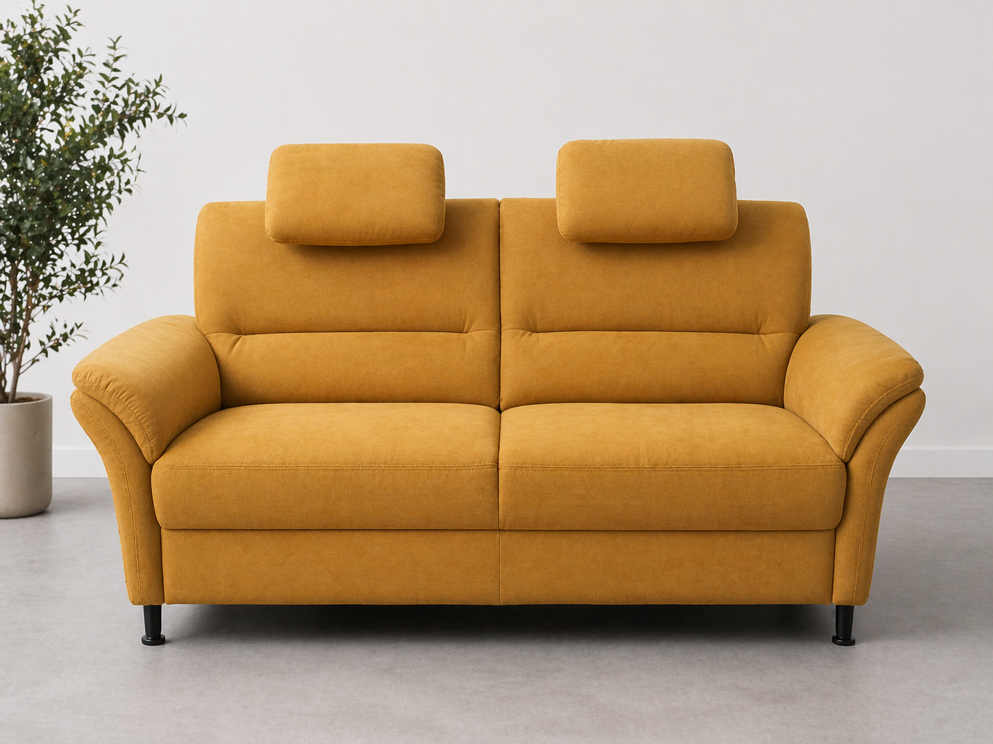 2-Sitzer Sofa Gelb