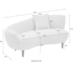 Chaiselongue Olivia - Sofa in Nierenform