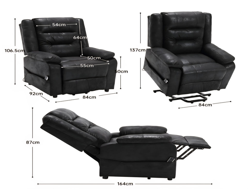 TV-Sessel mit Aufstehhilfe und Massagefunktion