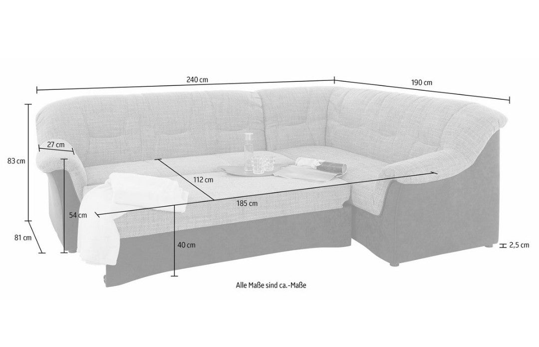 Ecksofa mit Schlaffunktion