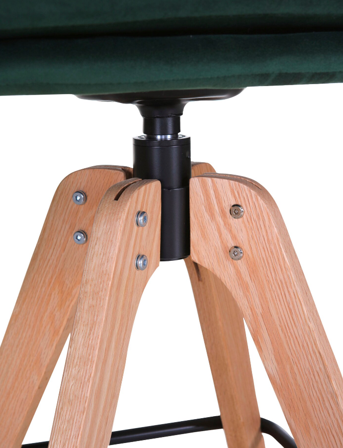 Barhocker Samtvelour grün 71cm