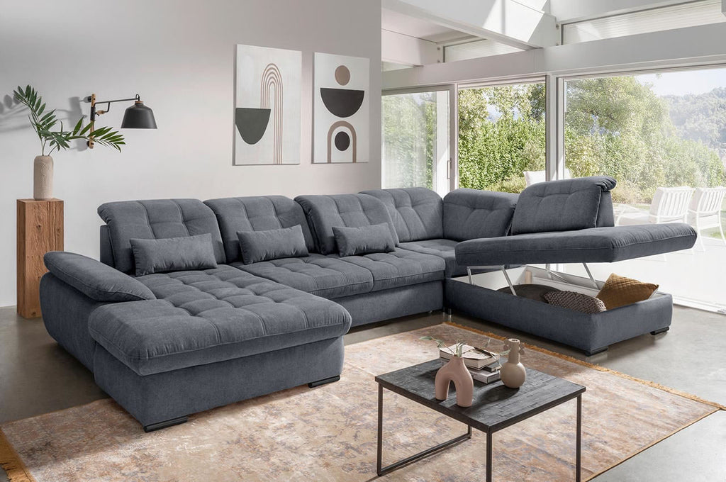 Wohnlandschaft Rigatti Anthrazit - bestellbar