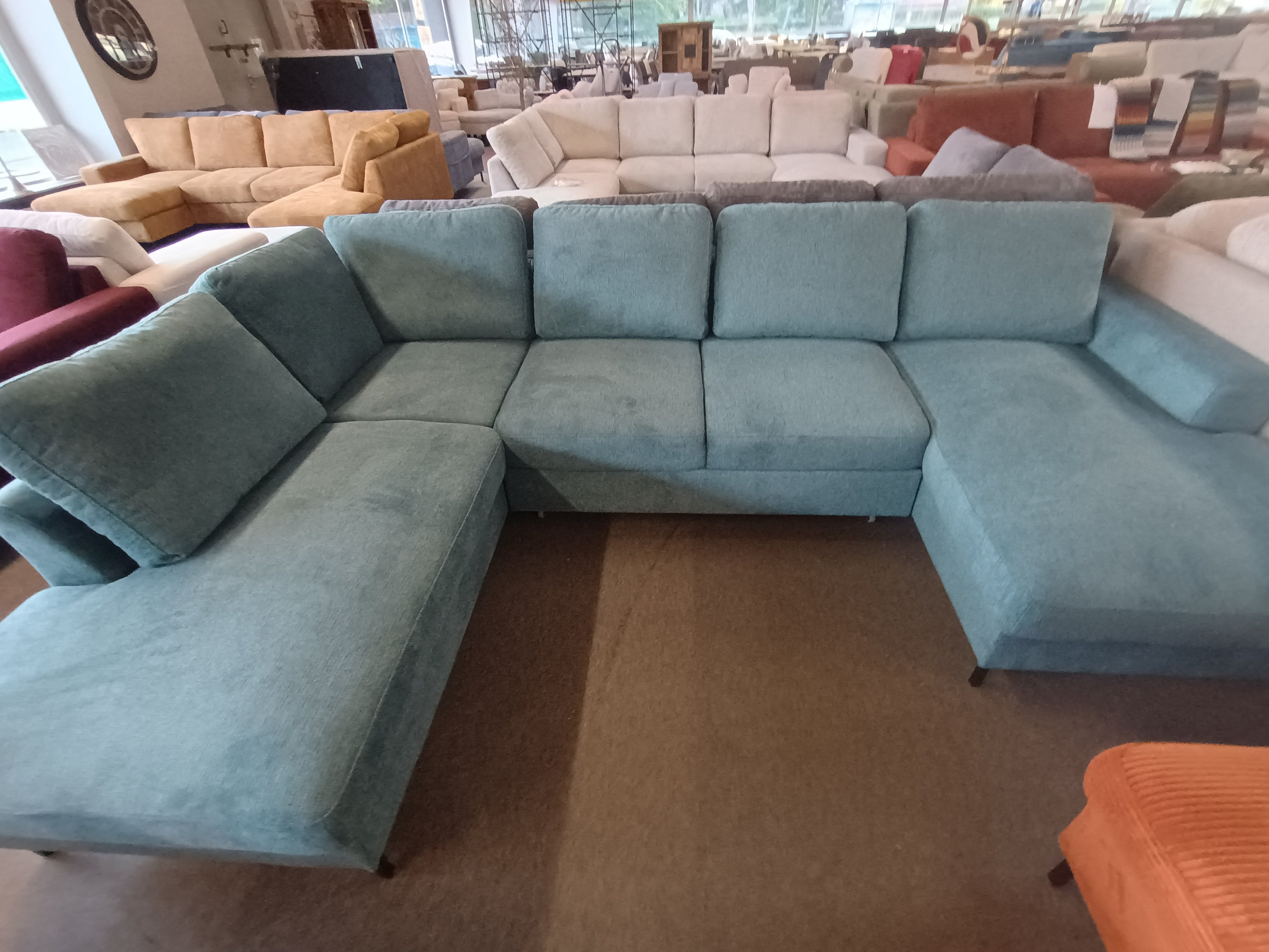 Wohnlandschaft Ottomane links Breitcord Poso-vorbestellbar-