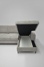 Ecksofa Ottomane rechts Cord Poso-vorbestellbar-