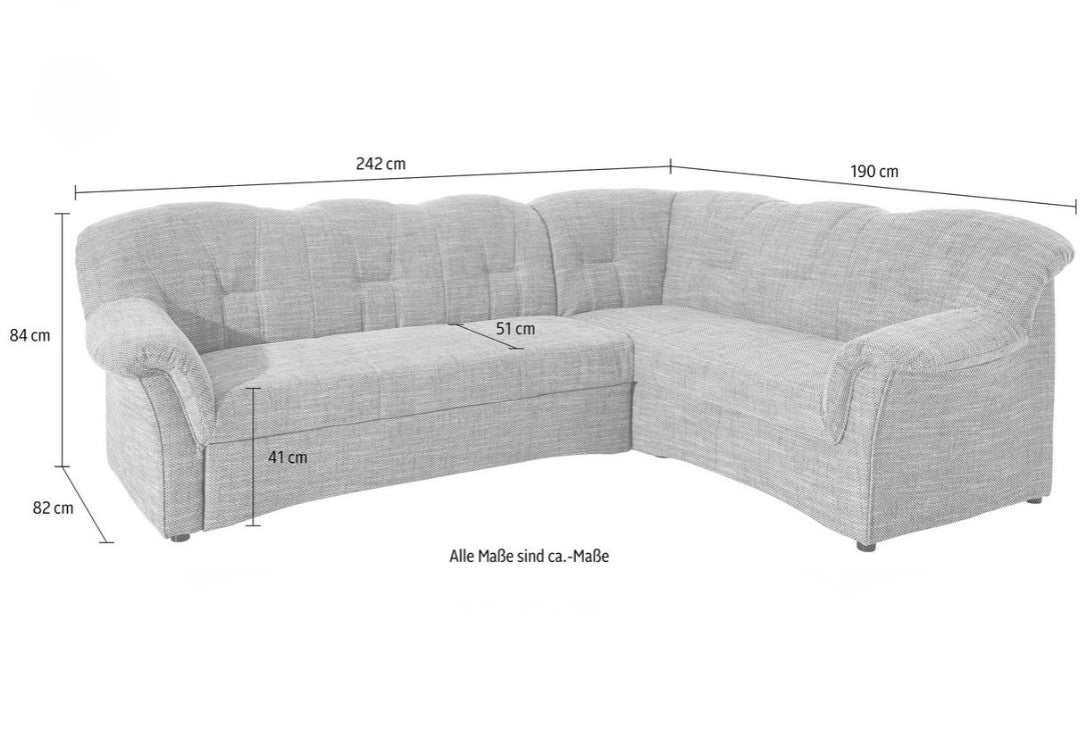 Ecksofa inklusive Sessel