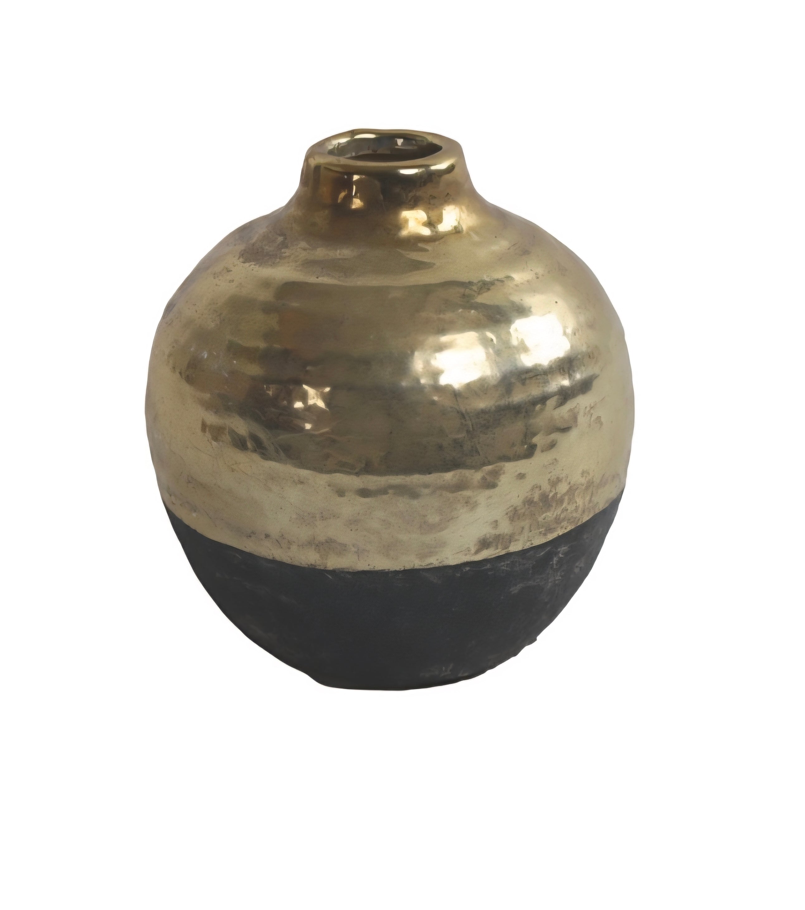 Vase schwarz/gold 12cm