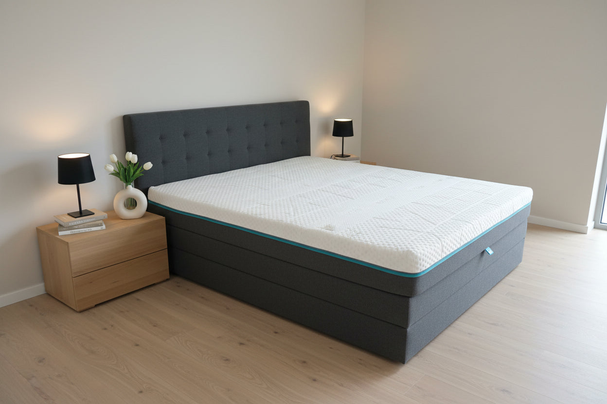 Polsterbettgestell Schwarz cord 180 x 200 cm 2. Wahl