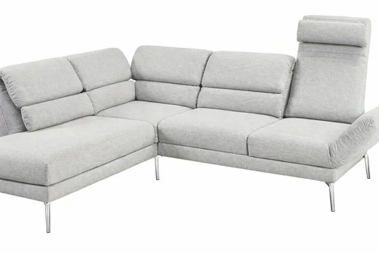 Ecksofa mit hochklappbaren Rücken Jahresstart Einzelstück / Posten  Aktion
