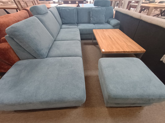 Ecksofa inklusive Hocker