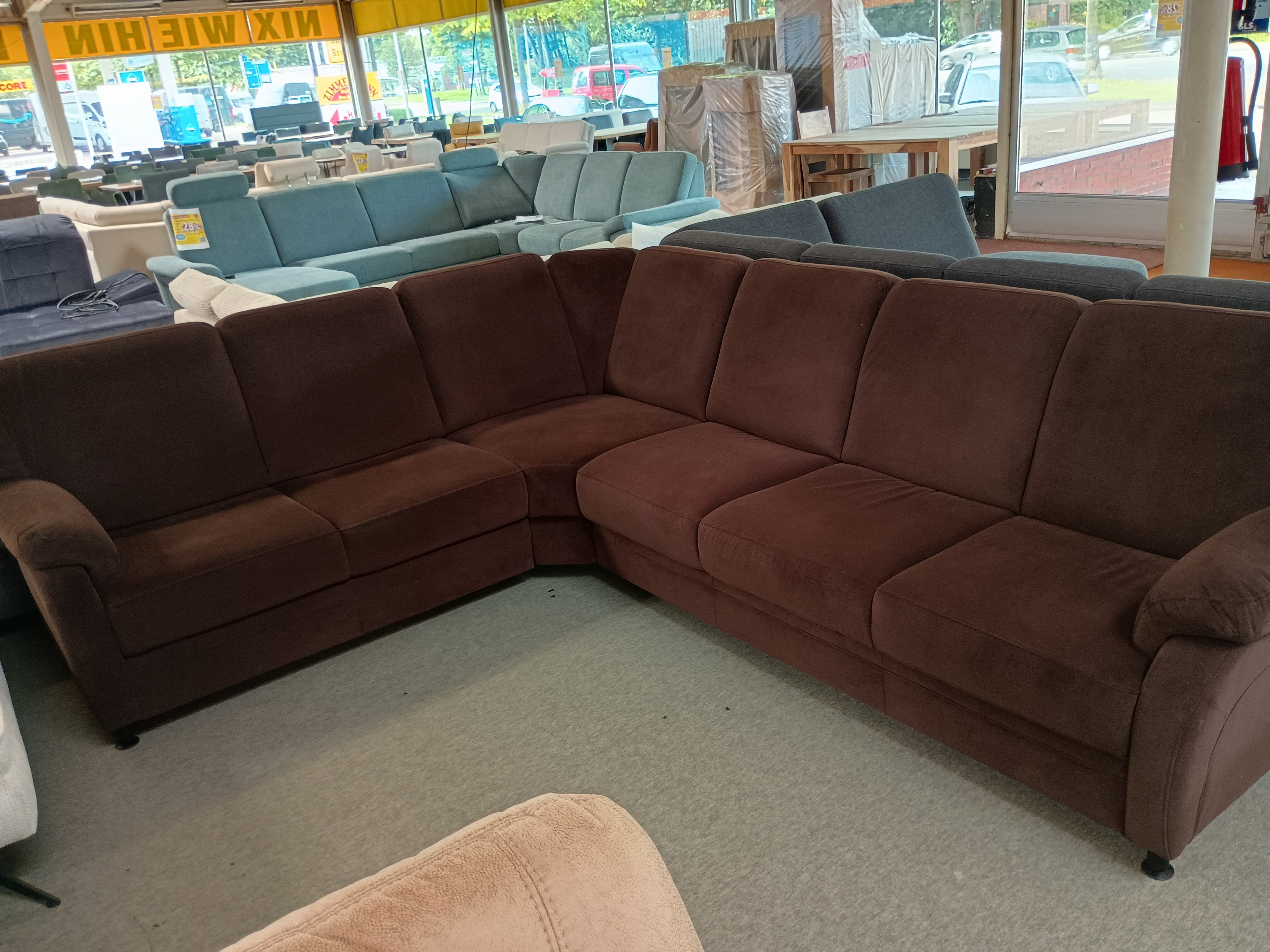 Ecksofa braun Einzelstück / Posten Aktion