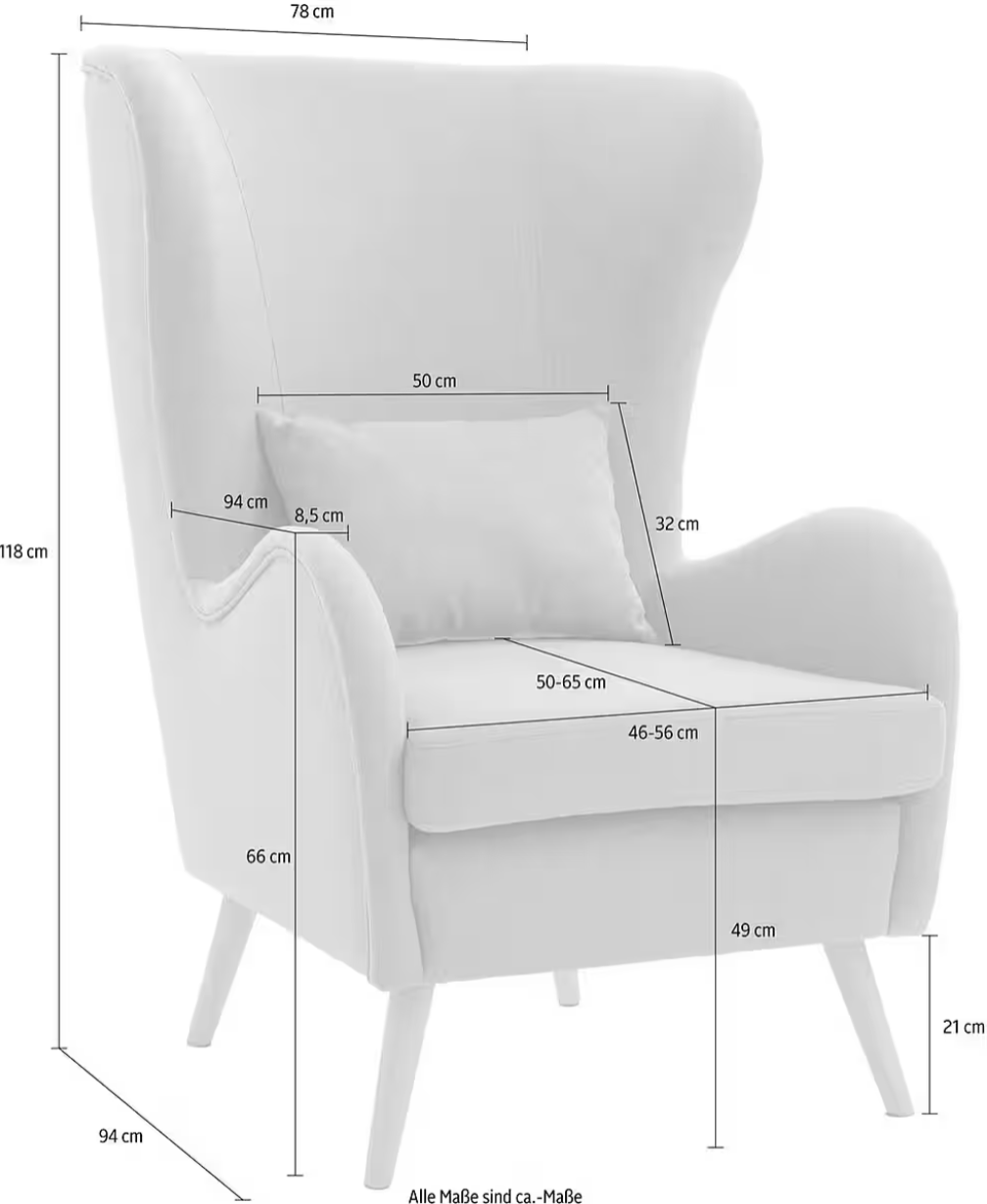 Sessel inklusive Hocker