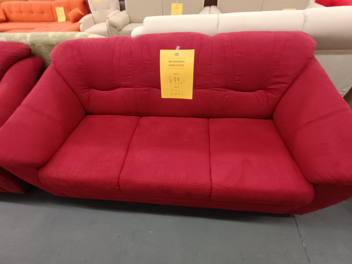 3-Sitzer weinrot