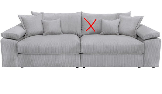 Big-Sofa hellgrau - 2. Wahl!