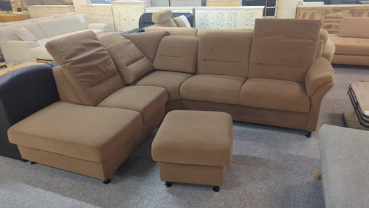 Ecksofa inklusive Hocker