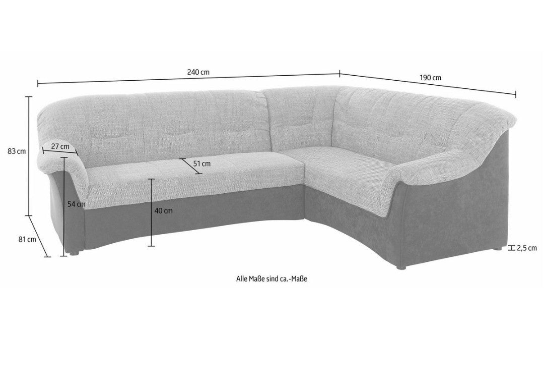 Ecksofa mit Schlaffunktion