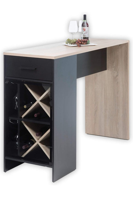 25 Bartisch mit Flaschenregal