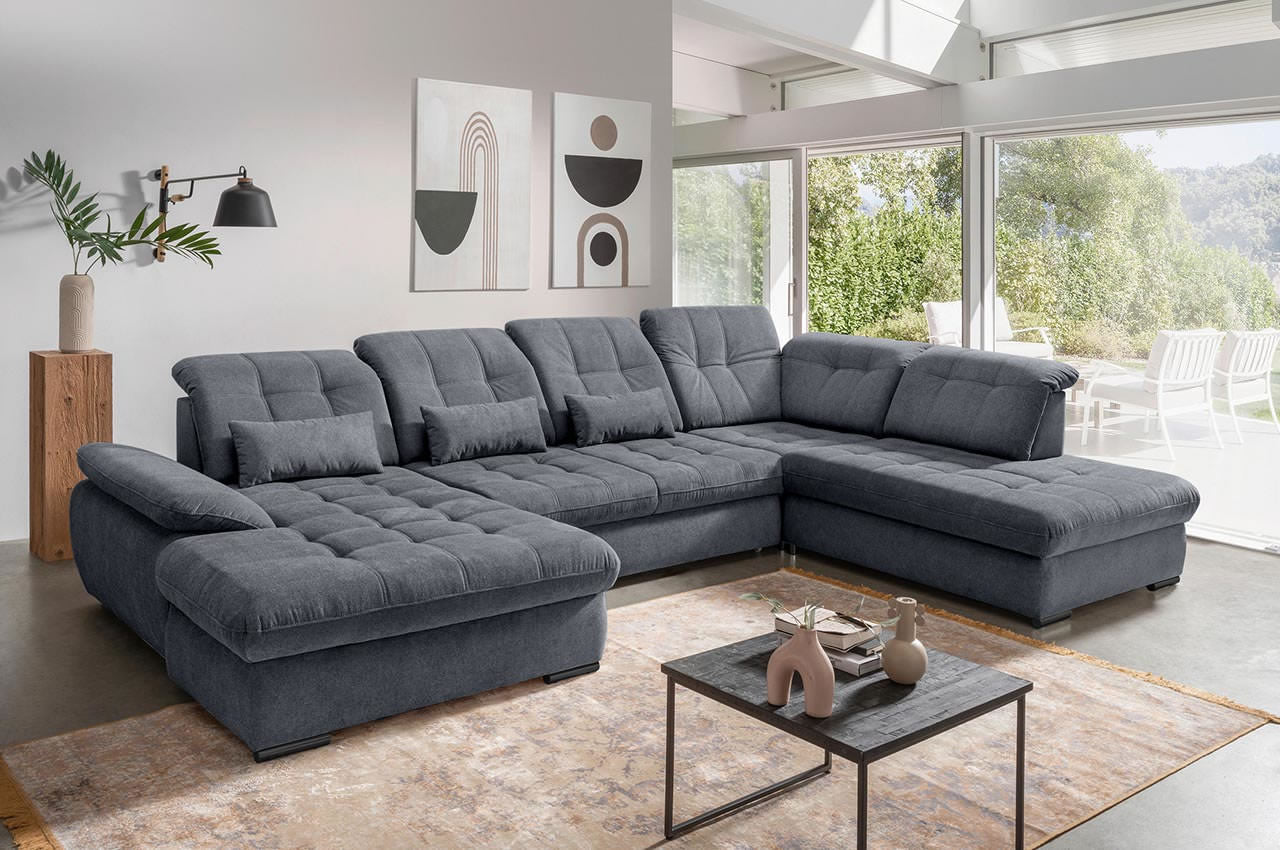 Wohnlandschaft Rigatti Anthrazit - bestellbar