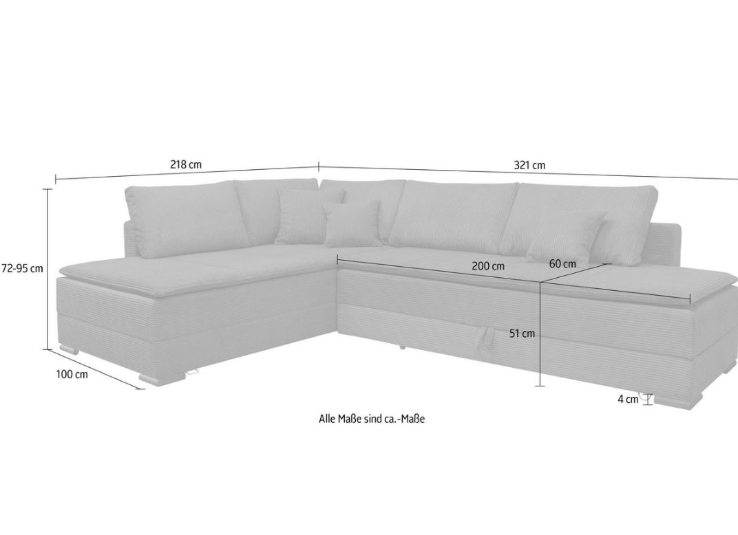 Ecksofa Night&Day Dauerschlafgeeignet