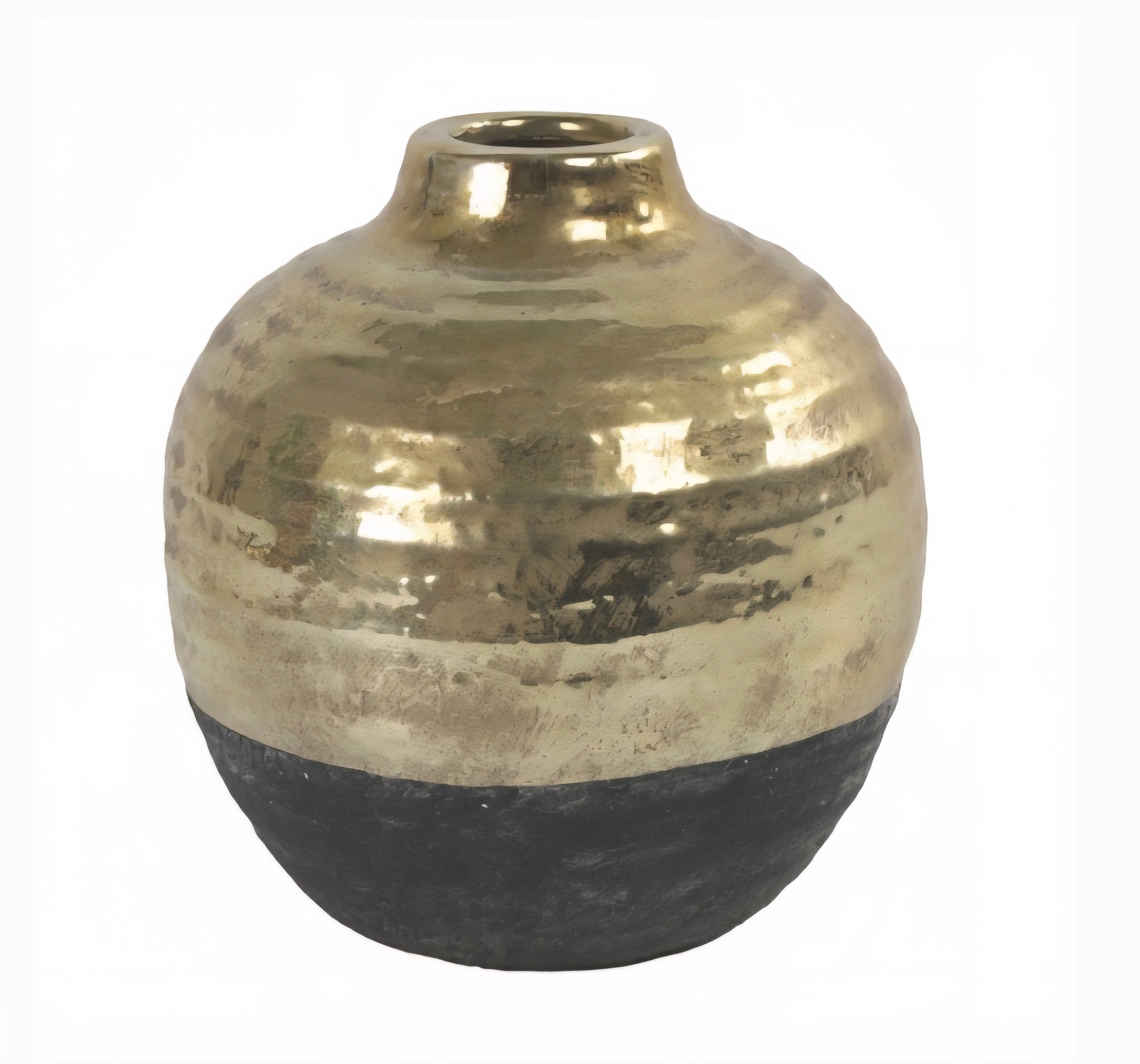 Vase schwarz/gold 17cm