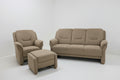 3-Sitzer Sofa mit Sessel und Hocker
