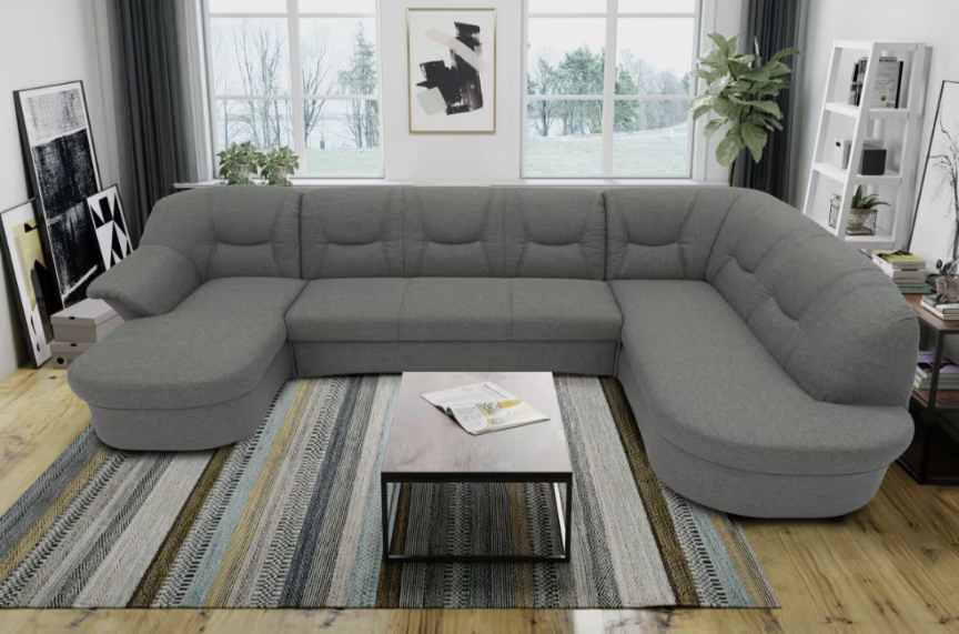 Wohnlandschaft mit Bettfunktion