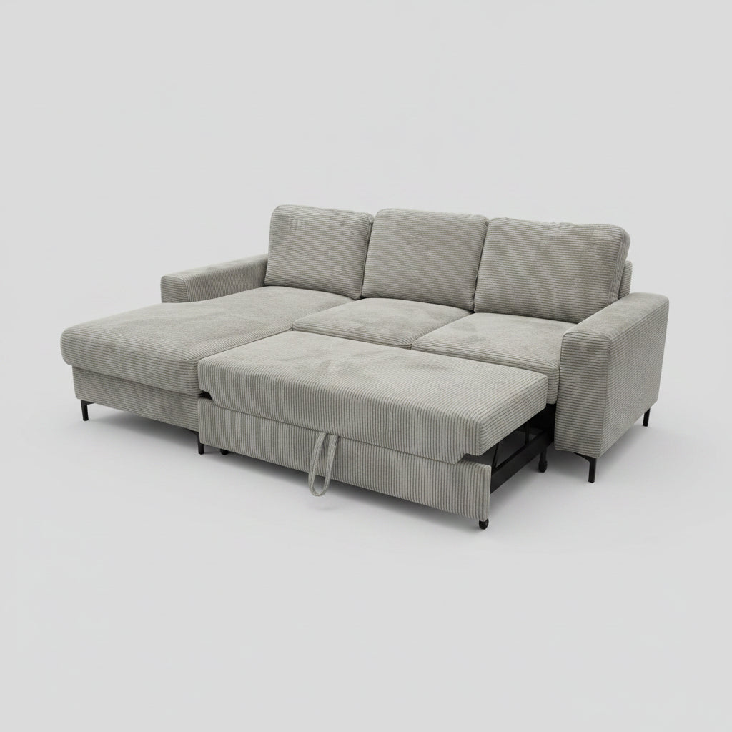 Ecksofa Ottomane links Cord Poso-vorbestellbar-