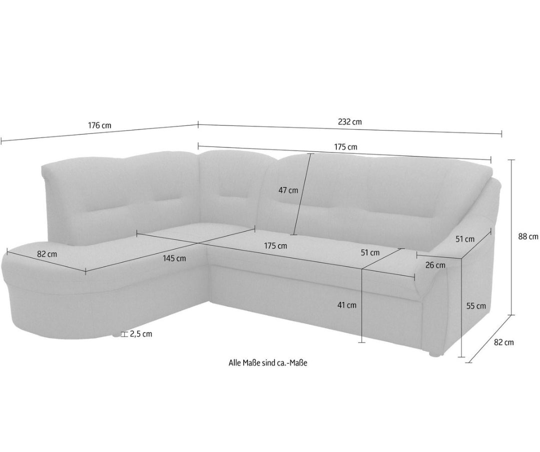 Ecksofa mit Sessel  Aktionspreis