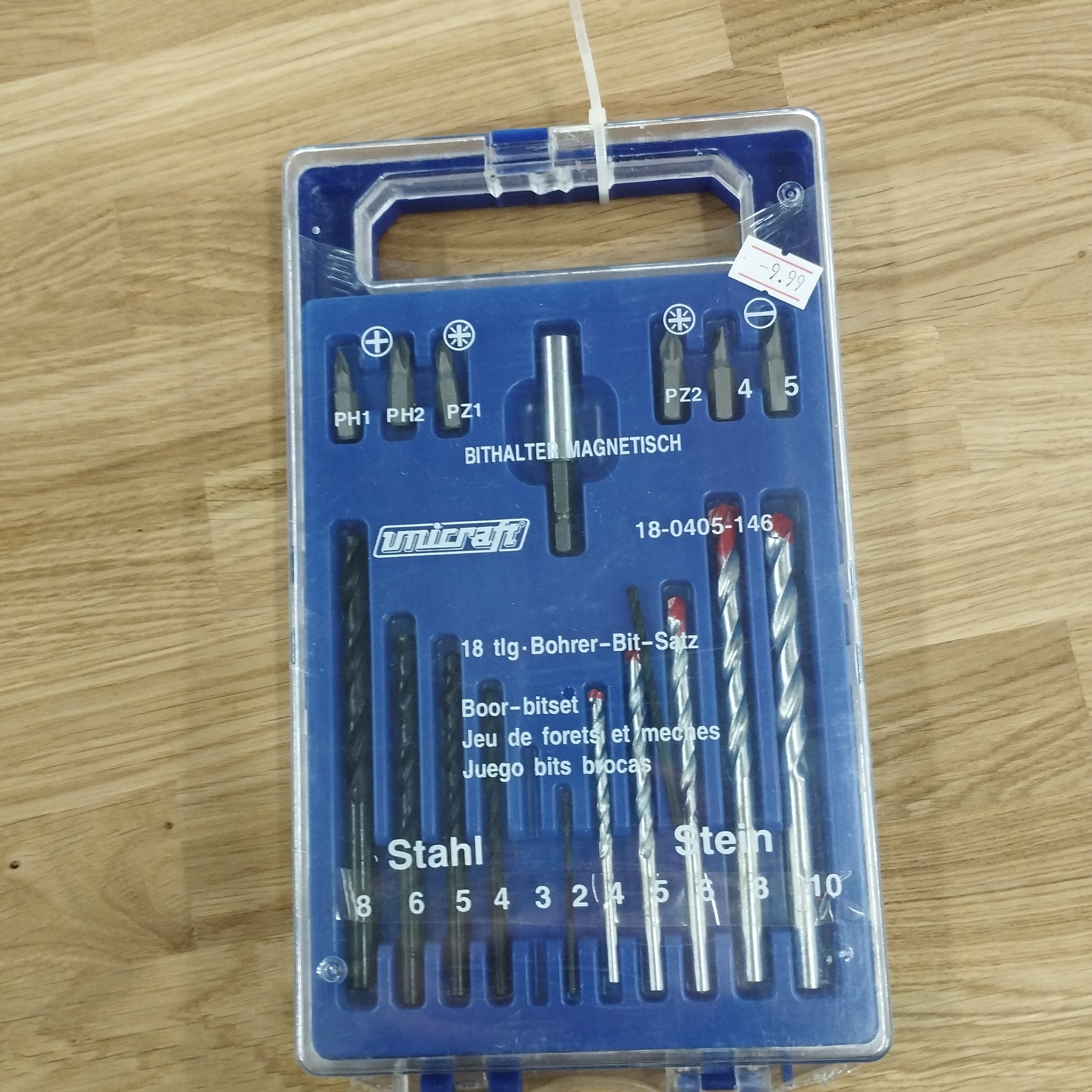 18 teiliges Bohrer Set.