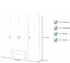 Einzelstück / Posten Aktion Kleiderschrank in 2 Farben erhältlich